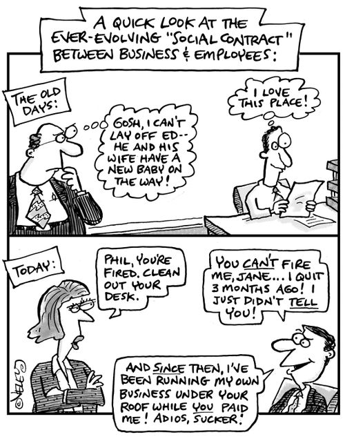 A quick look at the ever-evolving "social contract" between business and employees.