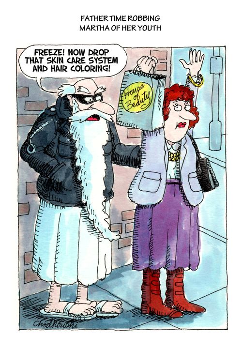 Father Time Robbing Martha of Her Youth