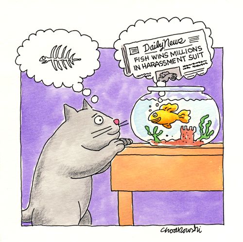 Fish Wins Millions in Harassment Suit.