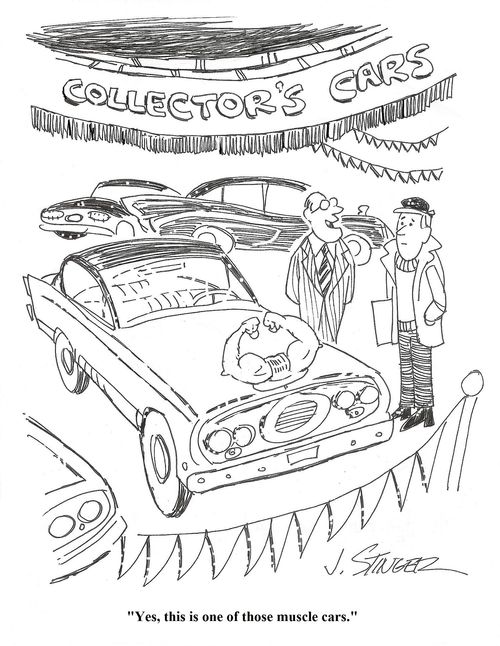 "Yes, this is one of those muscle cars."