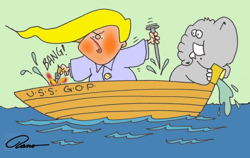 Donald Trump sinks GOP boat