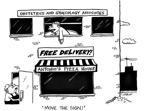 "Move the sign!"