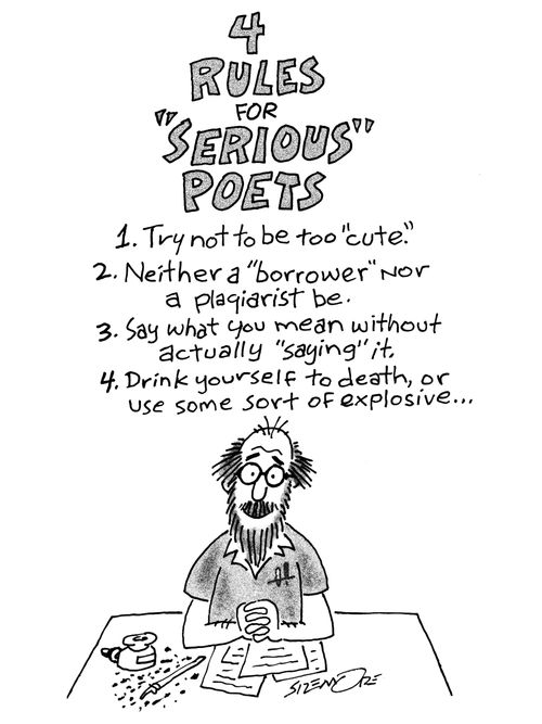 4 Rules For 'Serious' Poets