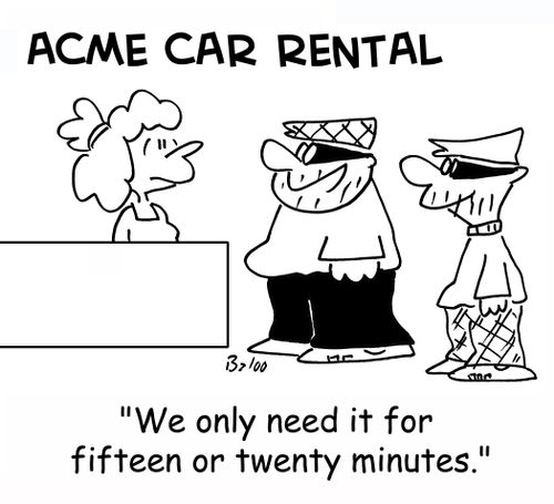 'We only need it for fifteen or twenty minutes.'