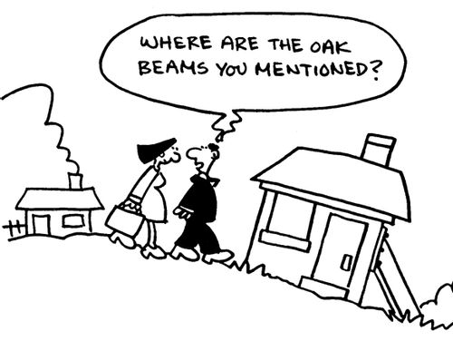 'Where are the oak beams you mentioned?'