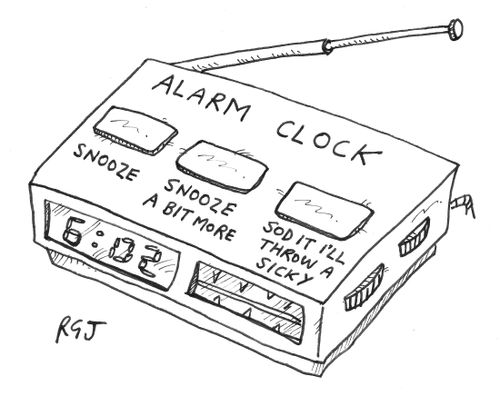 Realistic alarm clock.