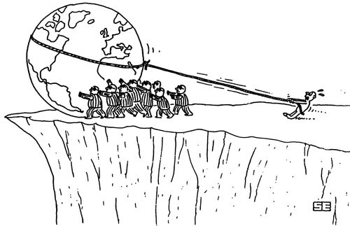 Man trying to rescue World