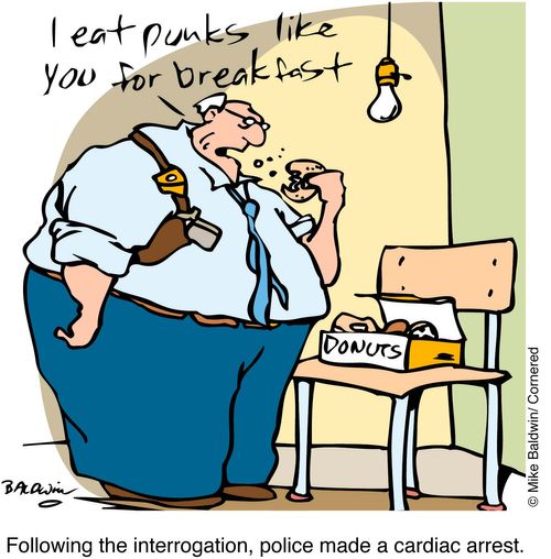 'Following the interrogation, police made a cardiac arrest'