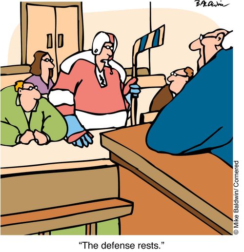 "The defense rests"