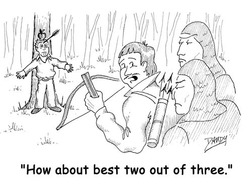 'How about best two out of three?'