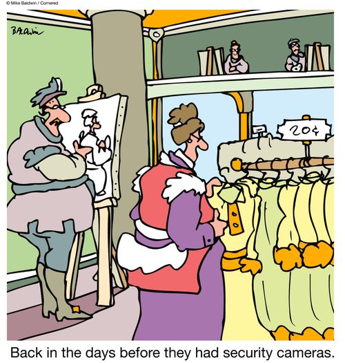 Back in the days before they had security cameras.