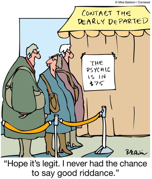 'Hope it's legit. I never had the chance to say good riddance.'
