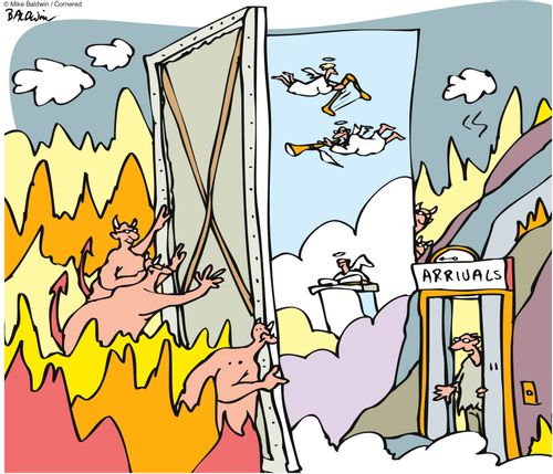 Practical jokes in Hell
