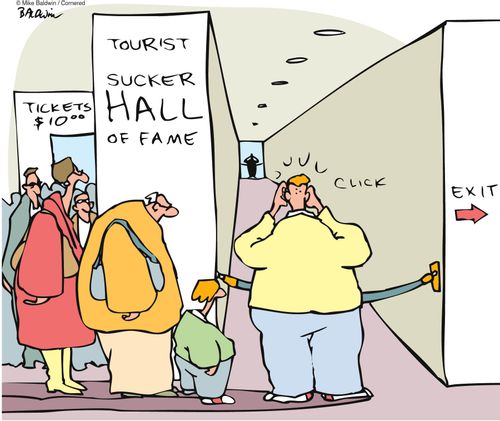 Tourist sucker hall of fame