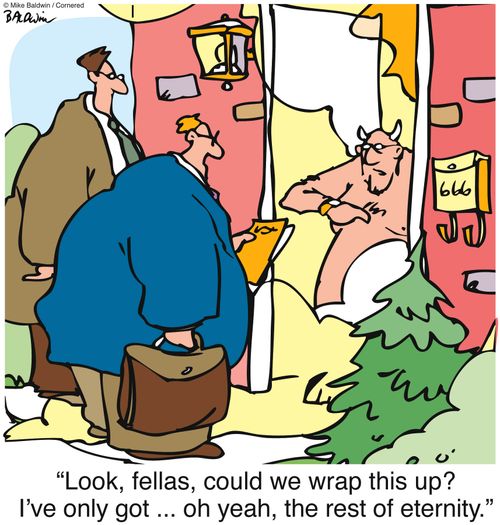 Selling to the devil.