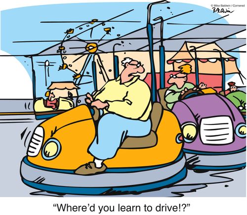 'Where'd you learn to drive!?'