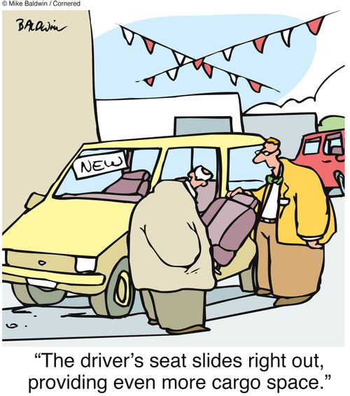 "The driver's seat slides right out, providing even more cargo space." 