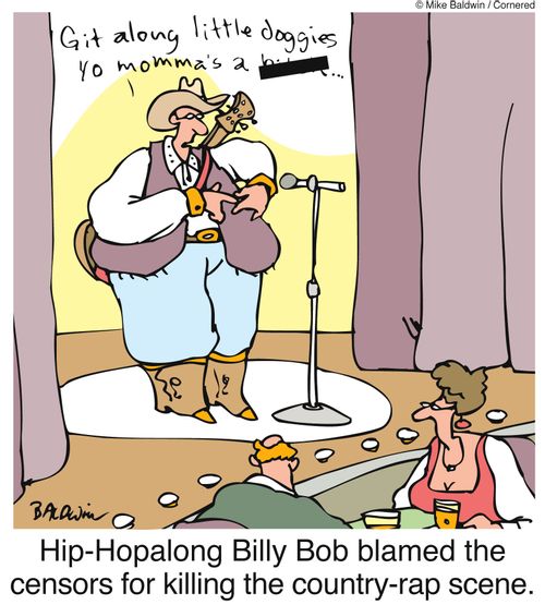 Hip-Hopalong Billy Bob blamed the censors for killing the country-rap scene.