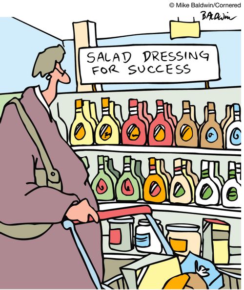 Salad dressing for success.