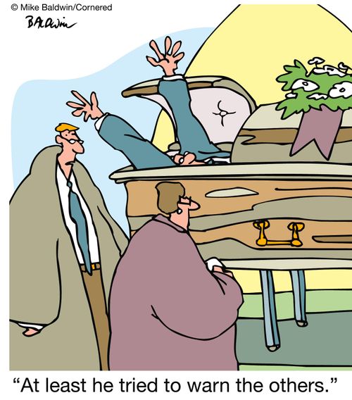 'At least he tried to warn the others.'