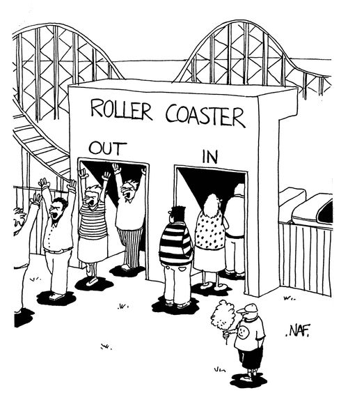 Rollercoaster - in and out gates.
