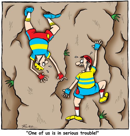 'One of us is in serious trouble!'