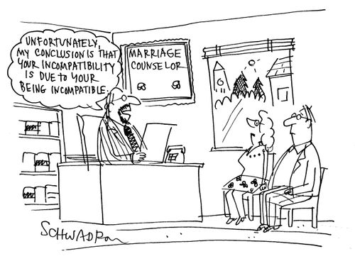 'Unfortunately, my conclusion is that your incompatibility is due to your being incompatible.'
