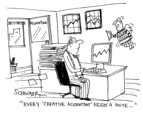 'Every 'creative accountant' needs a muse...'
