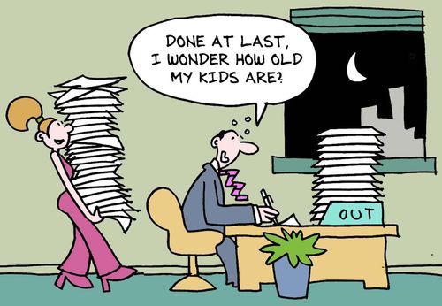 "Done at last.  I wonder how old my kids are?"
