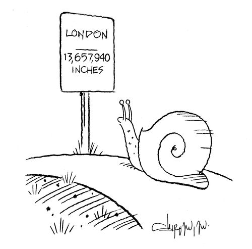 London: 13,657,940 Inches.
