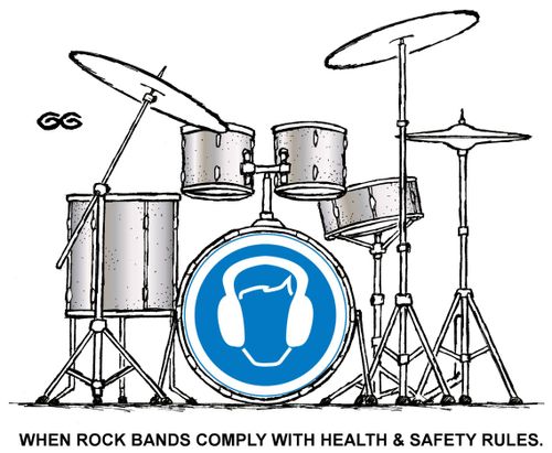 When Rock Bands Comply with Health and Safety Rules.