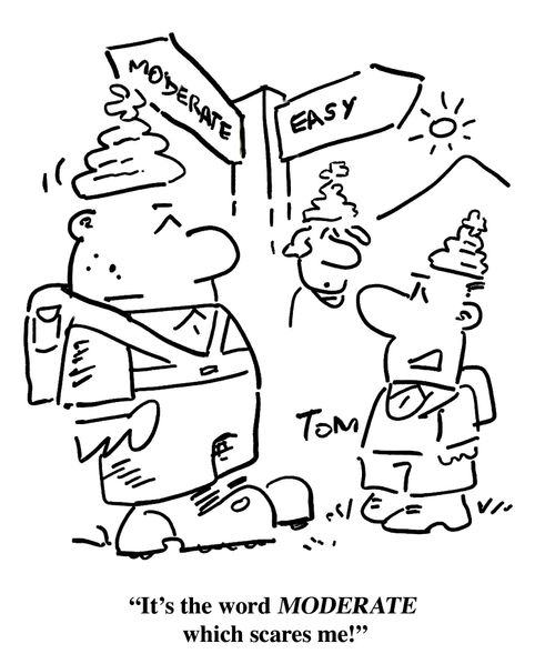 'It's the word MODERATE which scares me!'
