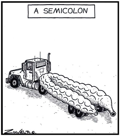 A Semicolon.