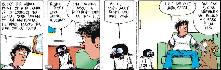 'You can social network me behind my ears if you like.'