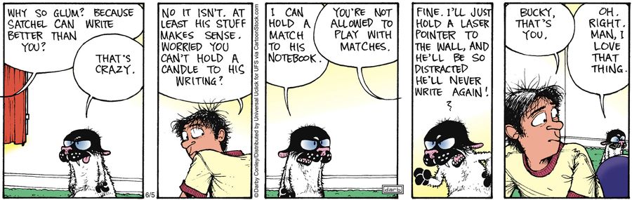 'I can hold a match to his notebook.'