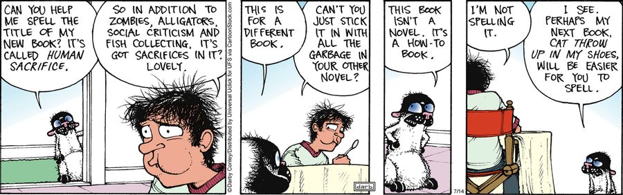 'This is for a different book.'