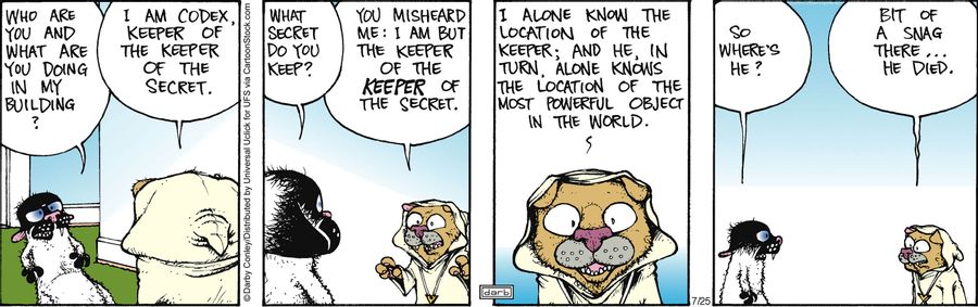 'I am Codex, keeper of the keeper of the secret.'