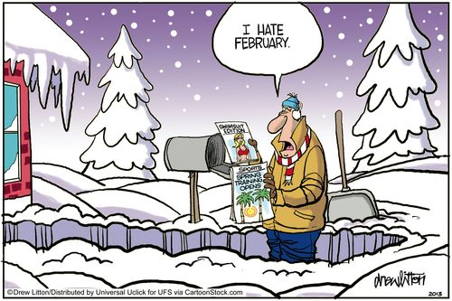 'I hate February.'