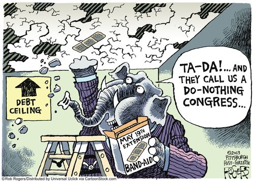 'Ta-Da!...And they call us a do nothing Congress...'