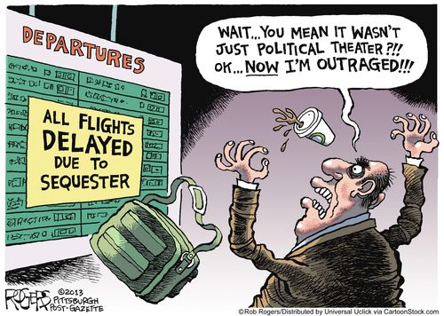 'Wait...you mean it wasn't just political theater?!! Ok...Now I'm outraged!!!'