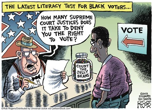 The Latest Literacy Test for Black Voters. . .