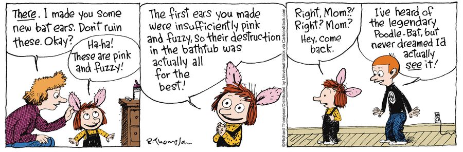 'The first ears you made were insufficiently pink and fuzzy, so their destruction in the bathtub was actually for the best!'