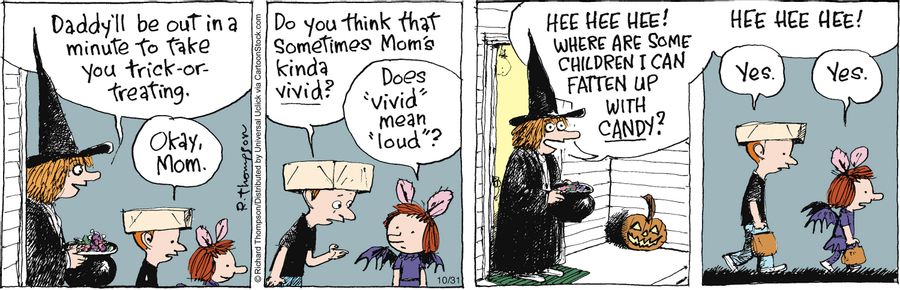'Hee hee hee! Where are some children I can fatten up with candy?'