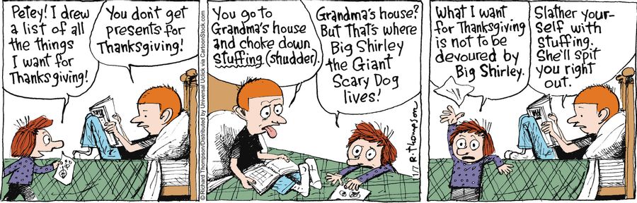 'What I want for Thanksgiving is not to be devoured by Big Shirley.'