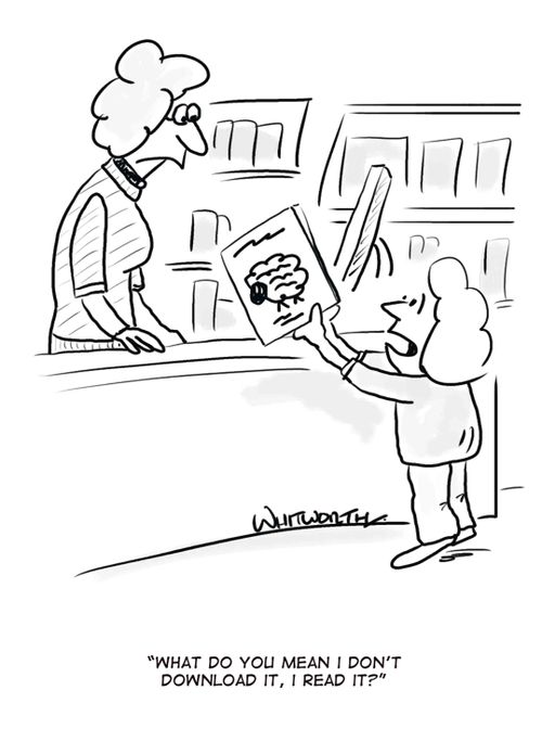 'What do you mean I don't download it, I just read it?'