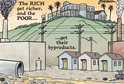 The rich get richer and the poor get their byproducts.