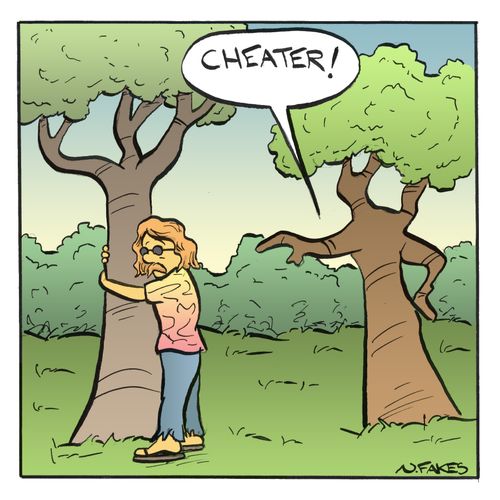 Tree Hugging Hippie Cheater