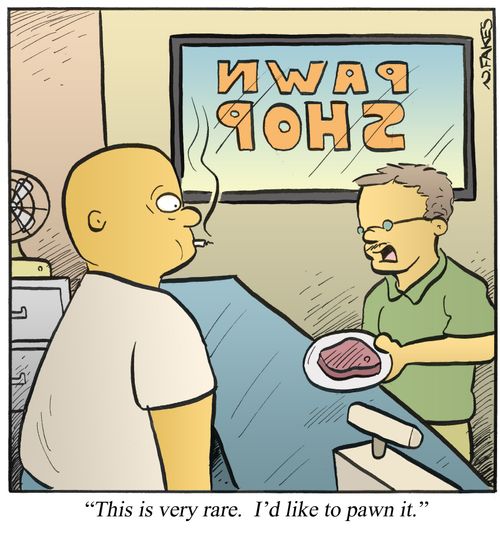 'This is very rare. I'd like to pawn it.'