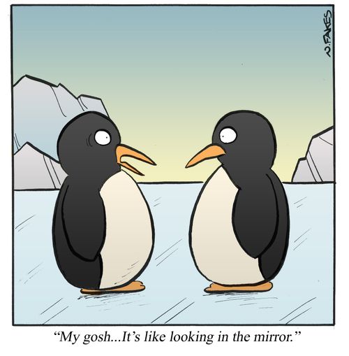 'My gosh...It's like looking in the mirror.'