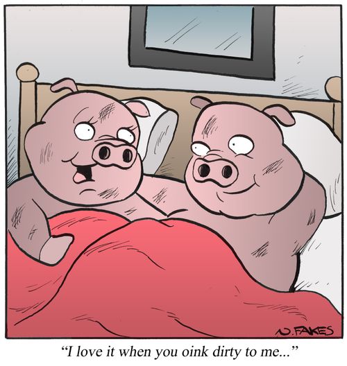 'I love it when you oink dirty to me...'